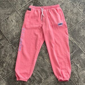 Vintage MAUI & SONS Men’s Coral Joggers Streetwear Indie  Cozy Retro Beachy